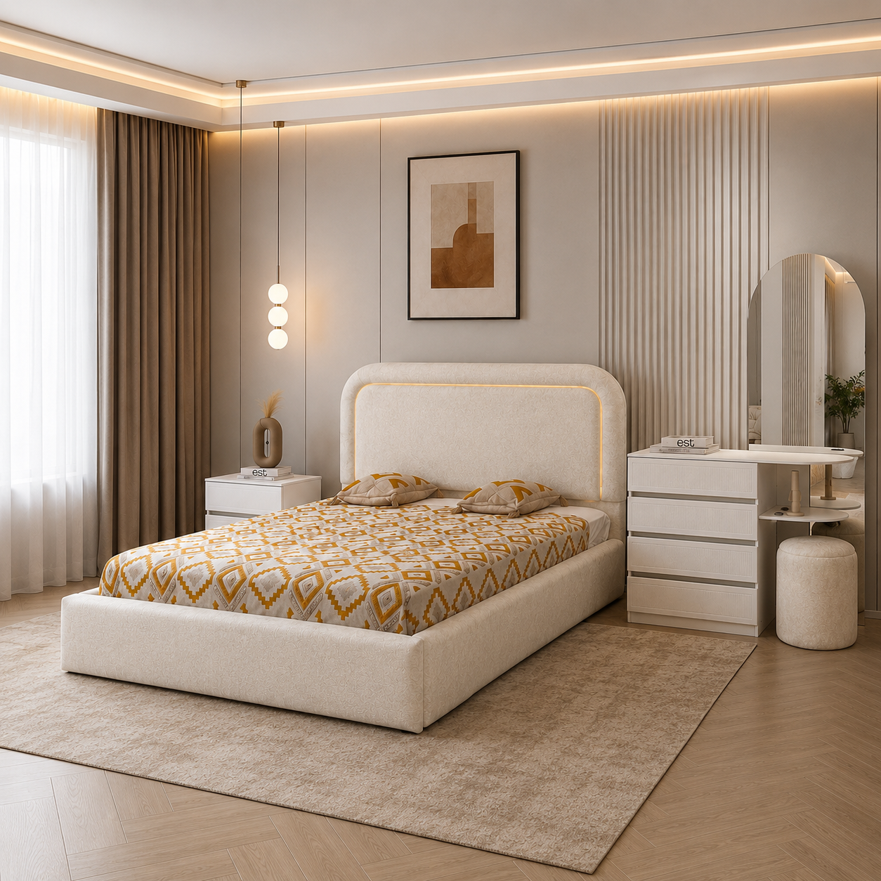 سرویس خواب دونفره پینترستی مدل لورا